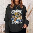 Canoe Dogs Golden Retriever Paddling Graphic Sweatshirt Gifts for Her