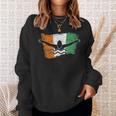 Cool Ireland Flag Vintage Irish Flag Swimmer Fly Swimming Sweatshirt Gifts for Her