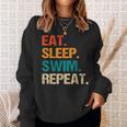 Eat Sleep Swim Repeat Pool Swimmer Water Polo Swimming Sweatshirt Gifts for Her Eat Sleep Swim Repeat Pool Swimmer Water Polo Swimming Sweatshirt Gifts for Her