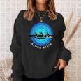 Kai Outrigger Canoe Hawaii Aloha State Paddling Retro Sweatshirt Gifts for Her
