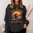 Kayaking Gets Me Wet Kayak Paddling Canoe Adult Joke Sleeveless Sweatshirt Gifts for Her