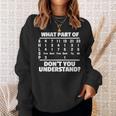What Is Part Of Don't You Understand Swimming Swimmer Swimming Sweatshirt Gifts for Her What Is Part Of Don't You Understand Swimming Swimmer Swimming Sweatshirt Gifts for Her