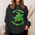 Sea Turtle Just Keep Swimming Ocean Beach Vacation Sweatshirt Gifts for Her Sea Turtle Just Keep Swimming Ocean Beach Vacation Sweatshirt Gifts for Her