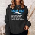 Swim Dad Definition Swimming Dad Of A Swimmer Father Sweatshirt Gifts for Her