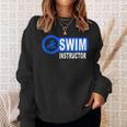 Swim Instructor Swimming Teacher Swimmer In Pool Graphic Art Sweatshirt Gifts for Her