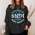 Swim Sister Supportive Swimming Sister Of A Swimmer Sis Sweatshirt Gifts for Her Swim Sister Supportive Swimming Sister Of A Swimmer Sis Sweatshirt Gifts for Her