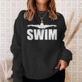 Swim Sports Swimming Water Athletic Swimmer Sweatshirt Gifts for Her Swim Sports Swimming Water Athletic Swimmer Sweatshirt Gifts for Her