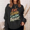 Swimmer Eat Sleep Swim Repeat I Swimming Sweatshirt Gifts for Her Swimmer Eat Sleep Swim Repeat I Swimming Sweatshirt Gifts for Her