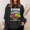 Swimming Donut Men Women Swimmer Sports Athlete Sweatshirt Gifts for Her Swimming Donut Men Women Swimmer Sports Athlete Sweatshirt Gifts for Her