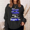 Swimming Goggles Saying Swim Team Gear Sweatshirt Gifts for Her