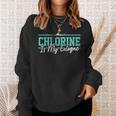 Swimming Humor Swimmer Chlorine Joke Swim Sweatshirt Gifts for Her Swimming Humor Swimmer Chlorine Joke Swim Sweatshirt Gifts for Her