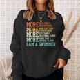 Swimming Saying Swim Swimmer Sweatshirt Gifts for Her