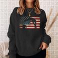 Swimming Swim Team Distressed American Flag USA Swimmer Sweatshirt Gifts for Her Swimming Swim Team Distressed American Flag USA Swimmer Sweatshirt Gifts for Her