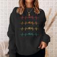 Swimming Swimmer Heartbeat Vintage Men Boys Women Swim Lover Sweatshirt Gifts for Her Swimming Swimmer Heartbeat Vintage Men Boys Women Swim Lover Sweatshirt Gifts for Her