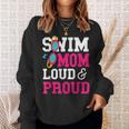 Swimming Swimmer Swim Mom Sweatshirt Gifts for Her