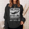 Swimming Swimmer Swim The Pool Is Calling Vintage Sweatshirt Gifts for Her