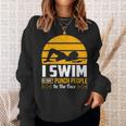 Swimming Swimmer Swim Team So I Don't Punch Sweatshirt Gifts for Her Swimming Swimmer Swim Team So I Don't Punch Sweatshirt Gifts for Her