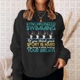 Synchronized Swimming Shirt Synchro Swimmer Artistic Sweatshirt Gifts for Her Synchronized Swimming Shirt Synchro Swimmer Artistic Sweatshirt Gifts for Her