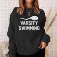 Varsity Swimming For Men Women Sweatshirt Gifts for Her Varsity Swimming For Men Women Sweatshirt Gifts for Her