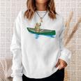 Canadian Canoe Yoke Canoeing Raglan Baseball Tee Sweatshirt Gifts for Her