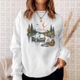 Canoe Ghost Camping Ghost Lake Halloween Spooky Fall Camping Sweatshirt Gifts for Her
