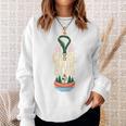 Canoe Hair Club Paddling Retro Sweatshirt Gifts for Her