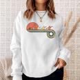 Canoe Retro Vintage Sunset Rainbow Raglan Baseball Tee Sweatshirt Gifts for Her