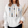 Colorful Painted Oars Paddle Nautical CanoeShirt Sweatshirt Gifts for Her Colorful Painted Oars Paddle Nautical CanoeShirt Sweatshirt Gifts for Her