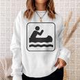 Cool Outdoor Water Sport Canoe Raglan Baseball Tee Sweatshirt Gifts for Her