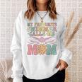 Favourite Swimmer Calls Me Mom Swimming Mom Female Swimmer Sweatshirt Gifts for Her Favourite Swimmer Calls Me Mom Swimming Mom Female Swimmer Sweatshirt Gifts for Her