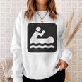 Outdoors Water Sports Canoe Canoeist Raglan Baseball Tee Sweatshirt Gifts for Her