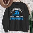 100 Chance Of Swimming Swimmer Swimming Sweatshirt Gifts for Old Women 100 Chance Of Swimming Swimmer Swimming Sweatshirt Gifts for Old Women
