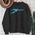 Blue Water Swimming In Freestyle Stroke Sweatshirt Gifts for Old Women Blue Water Swimming In Freestyle Stroke Sweatshirt Gifts for Old Women