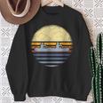 Canoe Canoeing Vintage Sunset Sweatshirt Gifts for Old Women