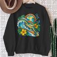 Green Sea Turtle Surfs Past a Canoe Paddle Sleeveless Sweatshirt Gifts for Old Women Green Sea Turtle Surfs Past a Canoe Paddle Sleeveless Sweatshirt Gifts for Old Women