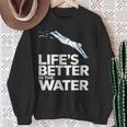 Life Is The Better In The Water Swimming Swimmers Sweatshirt Gifts for Old Women Life Is The Better In The Water Swimming Swimmers Sweatshirt Gifts for Old Women