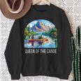 Queen Of The Canoe Canoeing Sweatshirt Gifts for Old Women