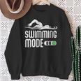 Swim Slogan Funny Swimming Mode On Swim Sweatshirt Gifts for Old Women Swim Slogan Funny Swimming Mode On Swim Sweatshirt Gifts for Old Women