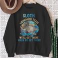 Swimmer Swim Sloth Swimming Team Retro Sweatshirt Gifts for Old Women Swimmer Swim Sloth Swimming Team Retro Sweatshirt Gifts for Old Women