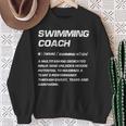 Swimming Coach Definition Swimming Instructor Sweatshirt Gifts for Old Women Swimming Coach Definition Swimming Instructor Sweatshirt Gifts for Old Women