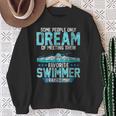 Swimming Parent Swimmer Mom Dad My Favorite Swim Meet Sweatshirt Gifts for Old Women