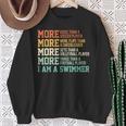 Swimming Saying Swim Swimmer Sweatshirt Gifts for Old Women