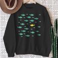 Women's Swimming Against The Current Motivational Inspiration Sweatshirt Gifts for Old Women