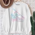 Canoe Canoeing Kayak Paddling Canoeist Raglan Baseball Tee Sweatshirt Gifts for Old Women