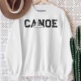 Canoe Canoeing Vintage Canoe Raglan Baseball Tee Sweatshirt Gifts for Old Women