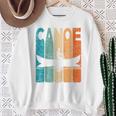 Canoe Vintage Canoeing Retro Canoe Paddling Raglan Baseball Tee Sweatshirt Gifts for Old Women