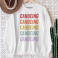 Canoeing Sweatshirt Gifts for Old Women