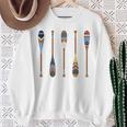 Colorful Painted Oars Paddle Nautical CanoeShirt Sweatshirt Gifts for Old Women Colorful Painted Oars Paddle Nautical CanoeShirt Sweatshirt Gifts for Old Women