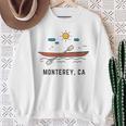 Monterey California Kayak Canoe Paddling Outdoor Sweatshirt Gifts for Old Women
