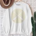 Retro Vintage Canoe Paddles Crossing Canoe & Kayaking Sweatshirt Gifts for Old Women